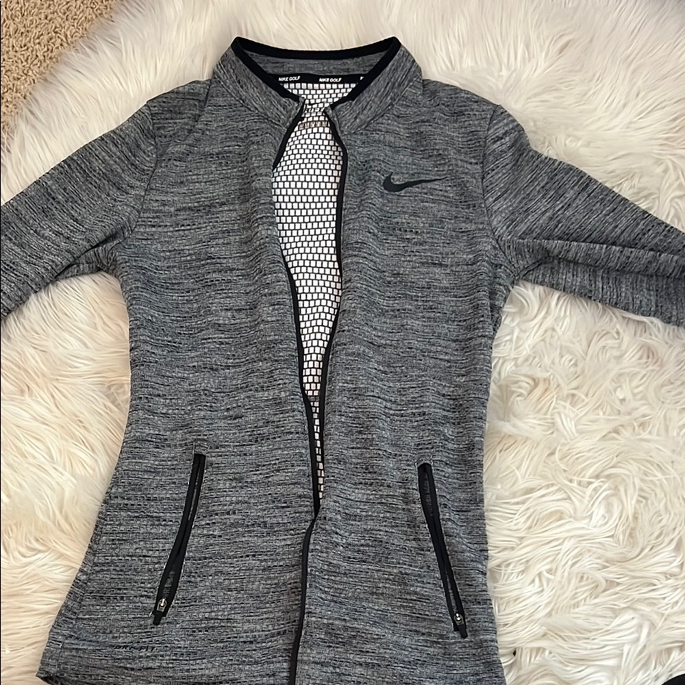 Nike Women's Heather Gray Bomber Jacket